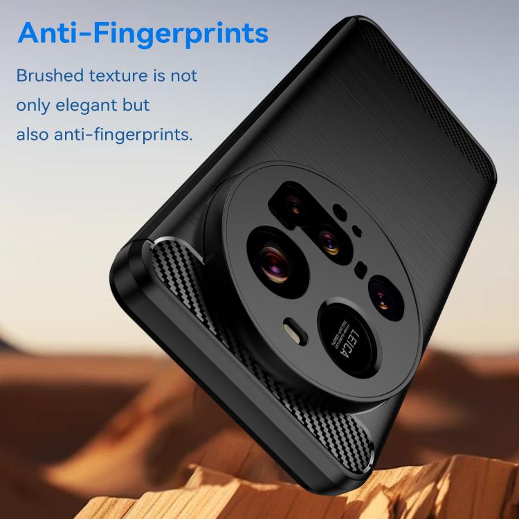 For Xiaomi 15 Ultra Carbon Fiber Brushed Texture TPU Phone Case