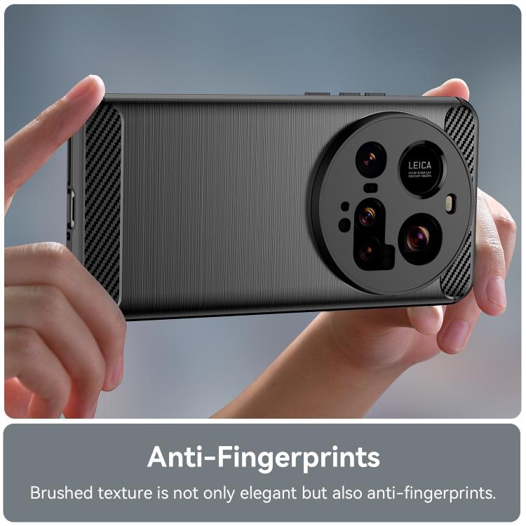 For Xiaomi 15 Ultra Carbon Fiber Brushed Texture TPU Phone Case