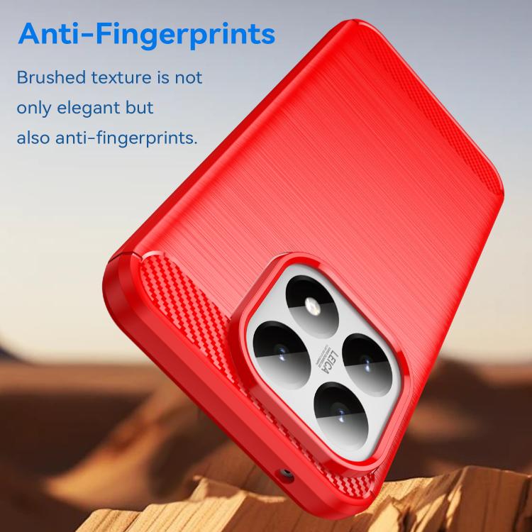 For Xiaomi 15T 5G Carbon Fiber Brushed Texture TPU Phone Case