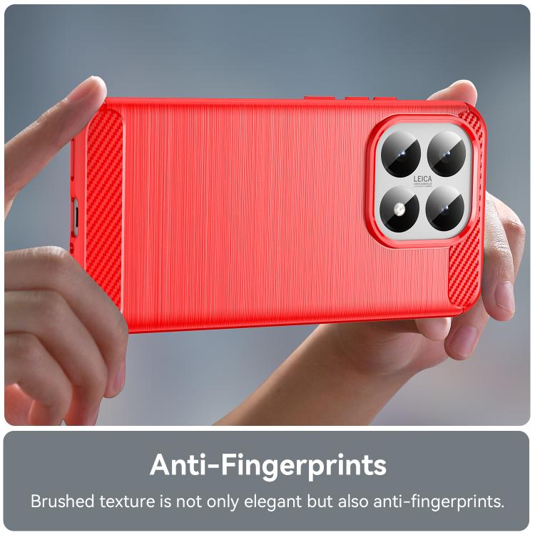 For Xiaomi 15T 5G Carbon Fiber Brushed Texture TPU Phone Case