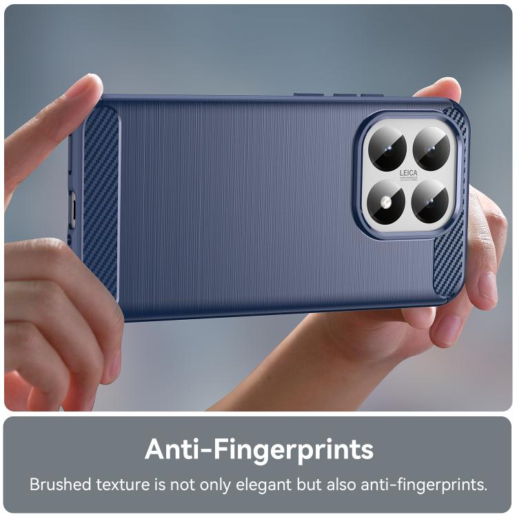 For Xiaomi 15T 5G Carbon Fiber Brushed Texture TPU Phone Case
