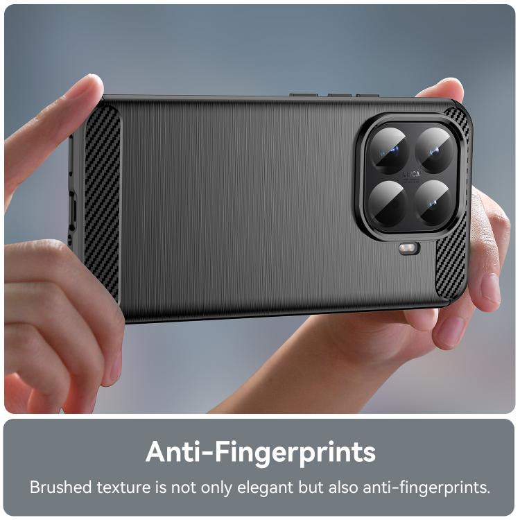 For Xiaomi 15T Pro 5G Carbon Fiber Brushed Texture TPU Phone Case