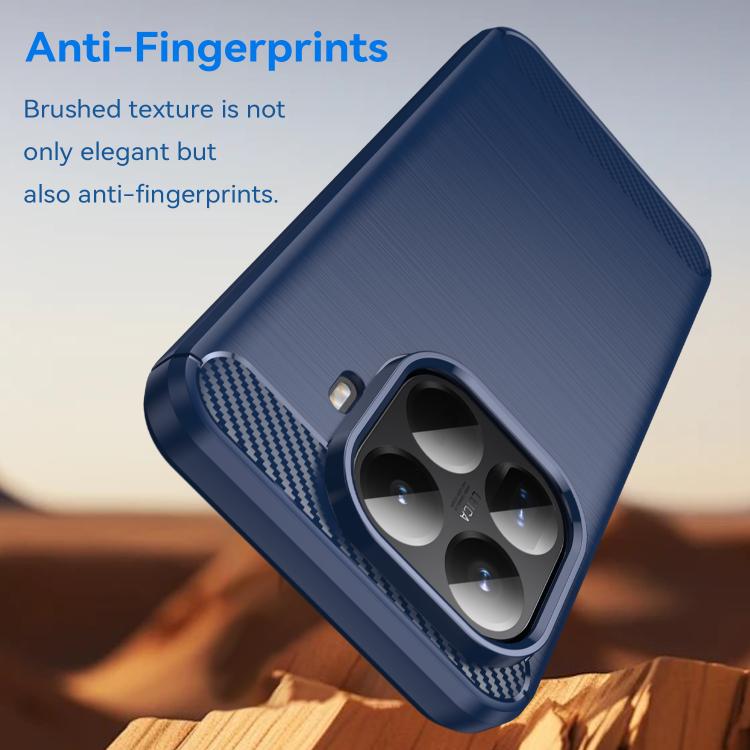 For Xiaomi 15T Pro 5G Carbon Fiber Brushed Texture TPU Phone Case