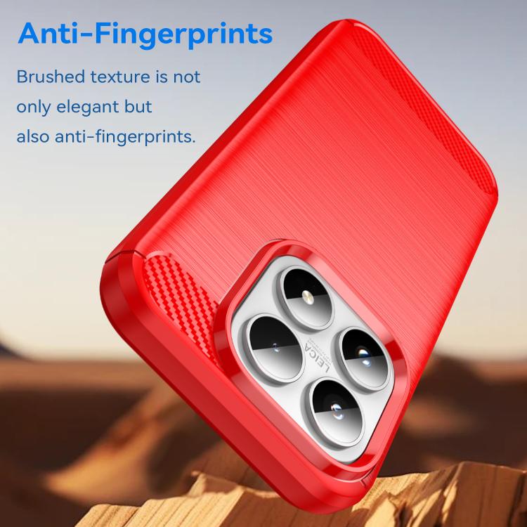For Xiaomi 17 Carbon Fiber Brushed Texture TPU Phone Case