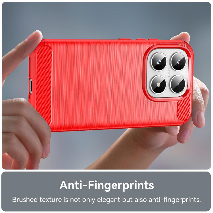 For Xiaomi 17 Carbon Fiber Brushed Texture TPU Phone Case