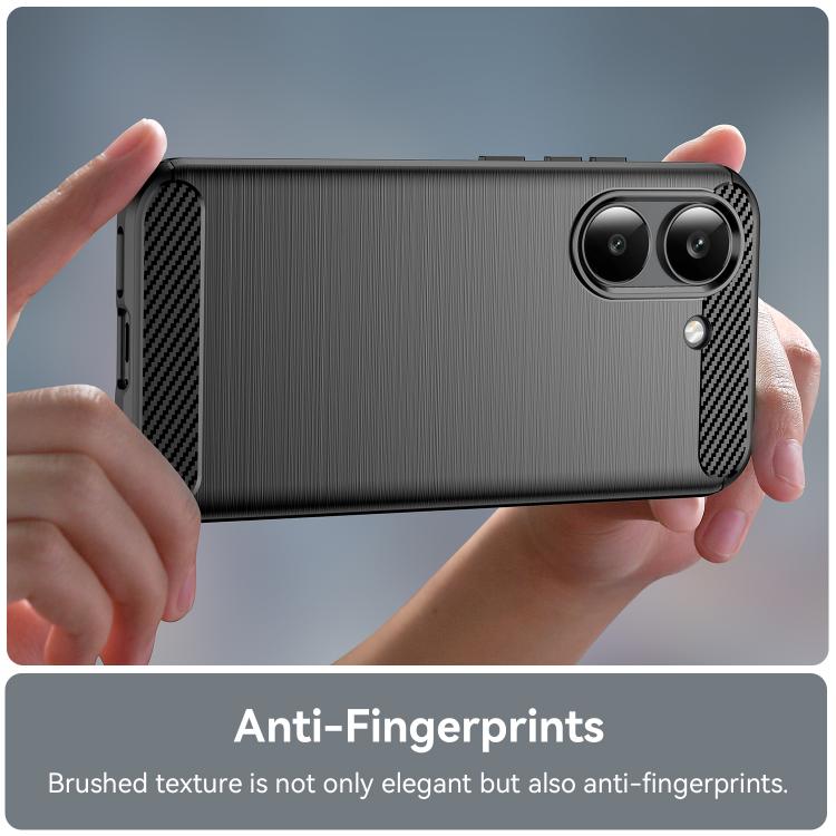 For Xiaomi Poco X8 Pro 5G Carbon Fiber Brushed Texture TPU Phone Case