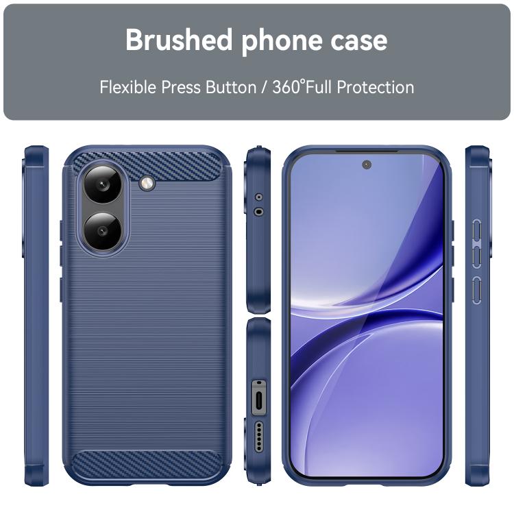 For Xiaomi Poco X8 Pro 5G Carbon Fiber Brushed Texture TPU Phone Case
