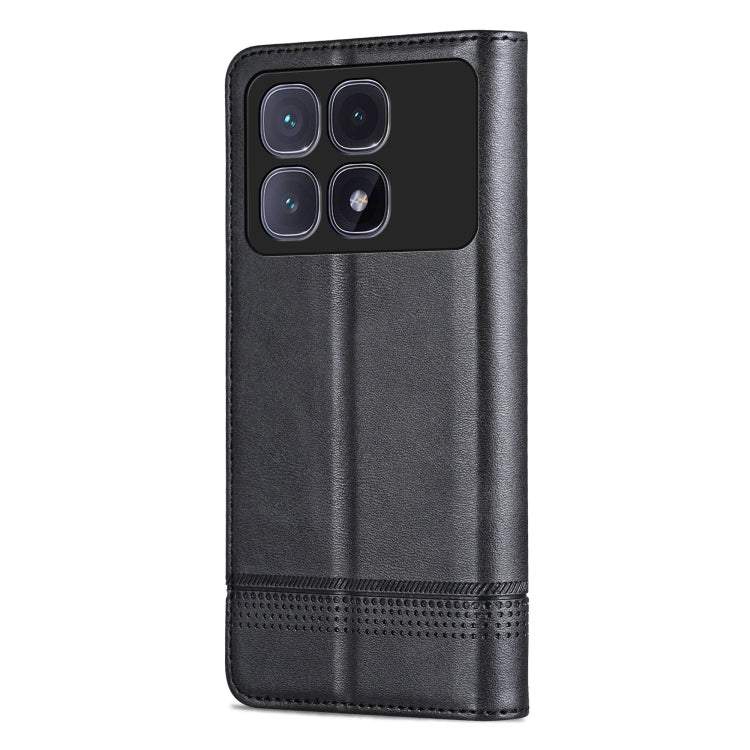 For Redmi K70 Ultra AZNS Magnetic Calf Texture Flip Leather Phone Case