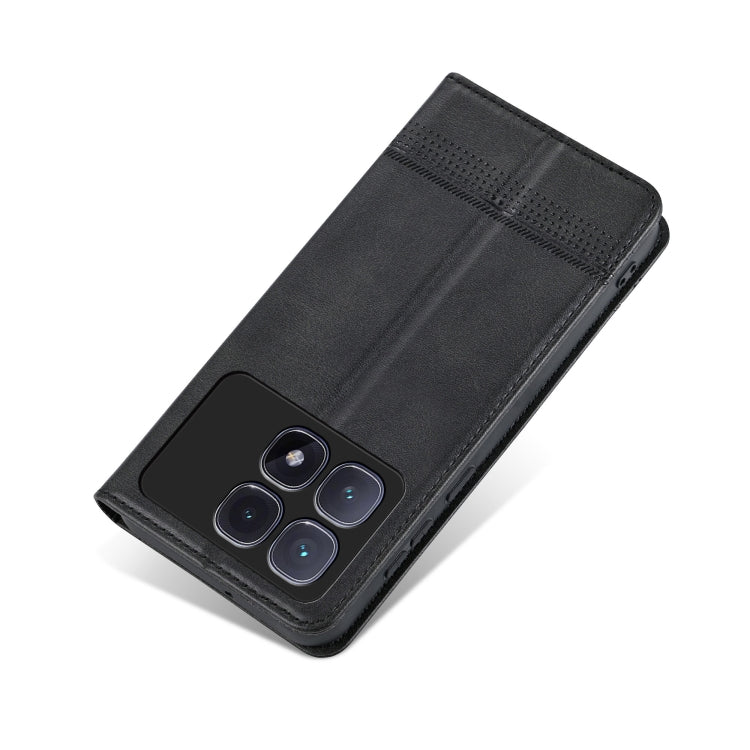 For Redmi K70 Ultra AZNS Magnetic Calf Texture Flip Leather Phone Case