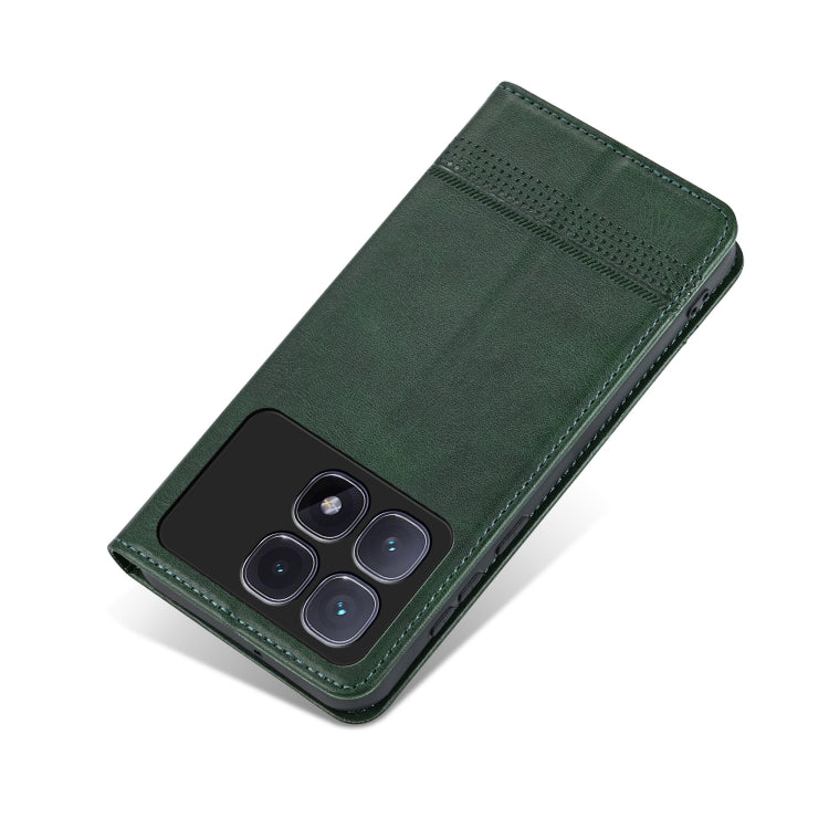 For Redmi K70 Ultra AZNS Magnetic Calf Texture Flip Leather Phone Case