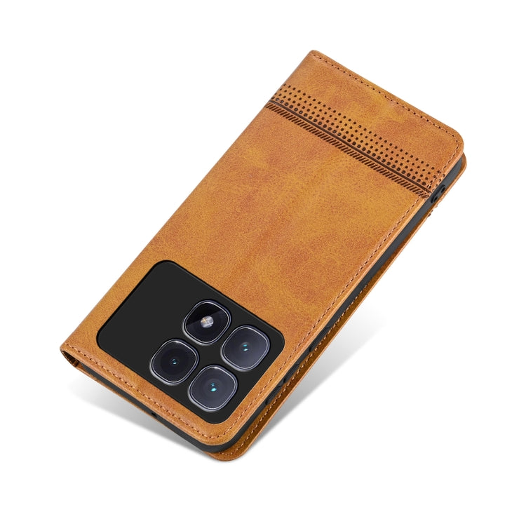 For Redmi K70 Ultra AZNS Magnetic Calf Texture Flip Leather Phone Case