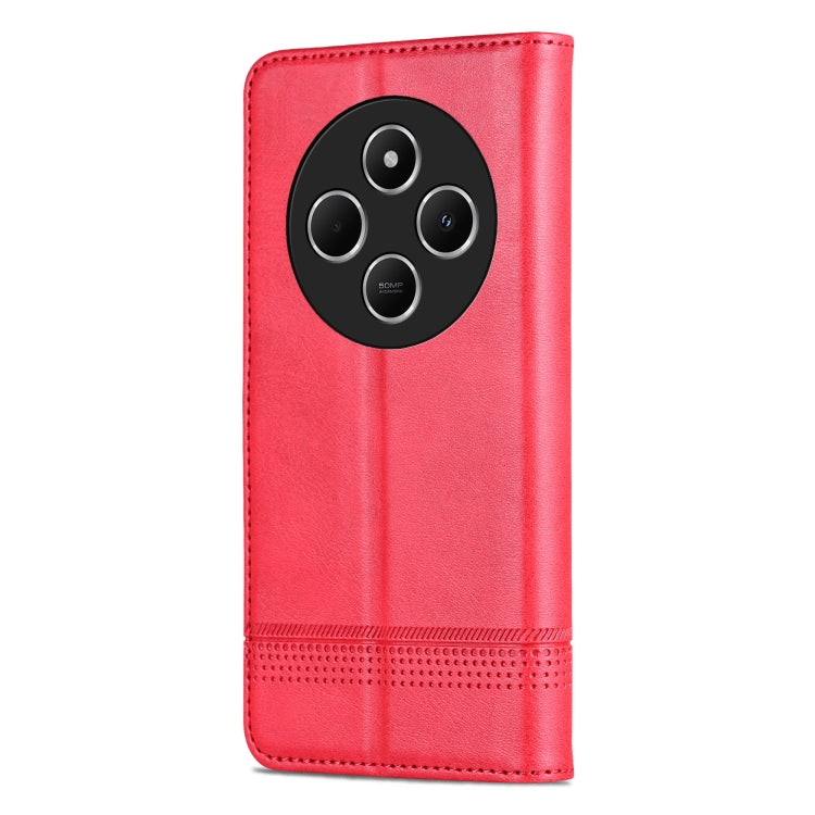 For Redmi 14C 4G AZNS Magnetic Calf Texture Flip Leather Phone Case