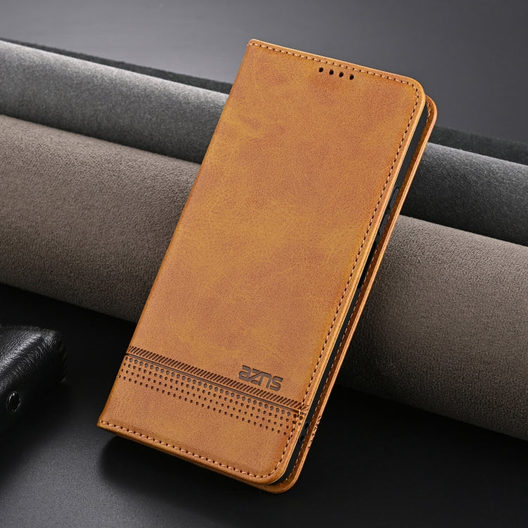 For Redmi 14C 4G AZNS Magnetic Calf Texture Flip Leather Phone Case