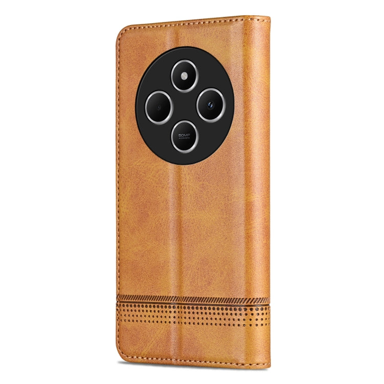 For Redmi 14C 4G AZNS Magnetic Calf Texture Flip Leather Phone Case