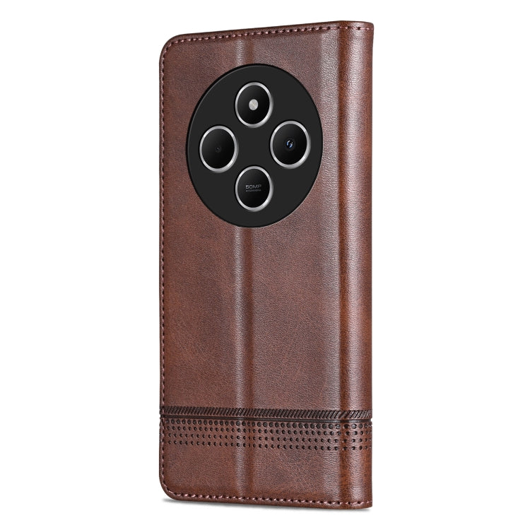 For Redmi 14C 4G AZNS Magnetic Calf Texture Flip Leather Phone Case
