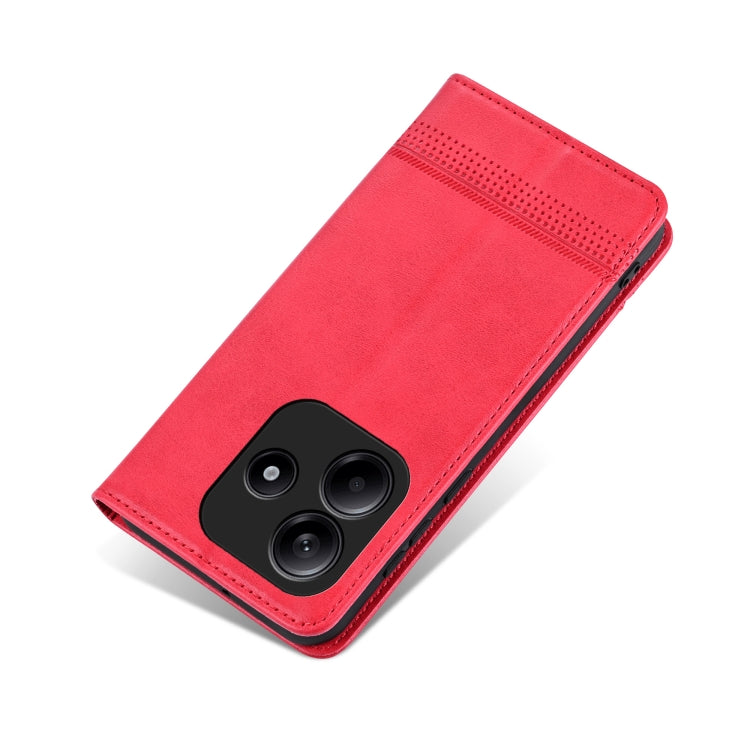 For Redmi Note 14 5G AZNS Magnetic Calf Texture Flip Leather Phone Case
