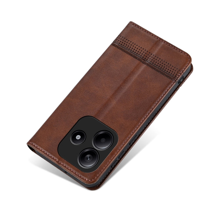 For Redmi Note 14 5G AZNS Magnetic Calf Texture Flip Leather Phone Case