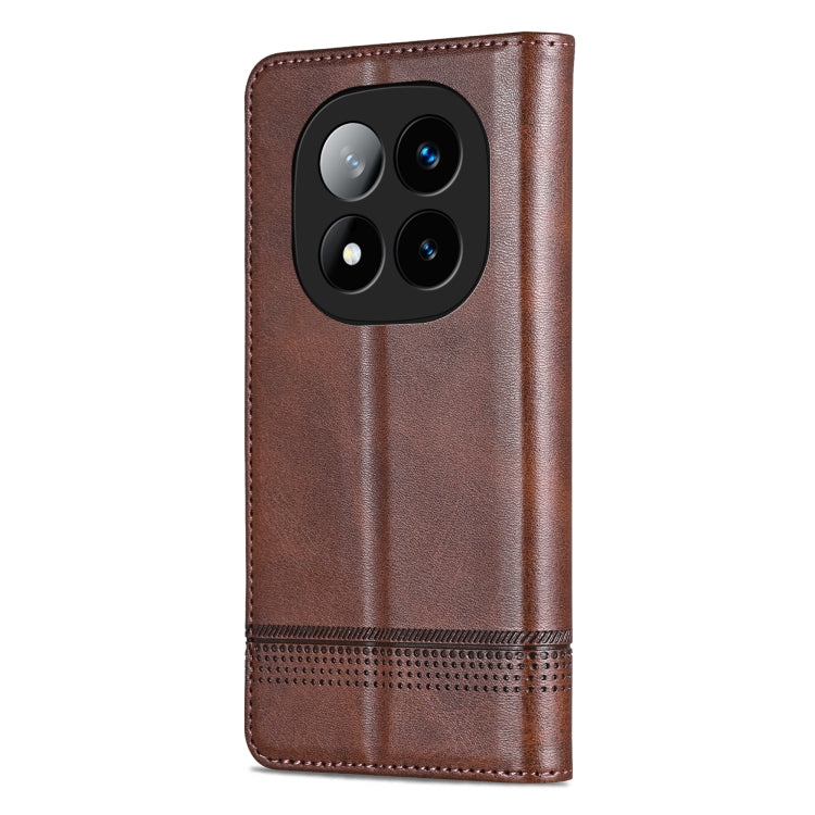For Redmi Note 14 Pro+ 5G AZNS Magnetic Calf Texture Flip Leather Phone Case