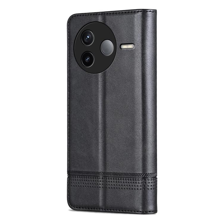 For Redmi K80 AZNS Magnetic Calf Texture Flip Leather Phone Case