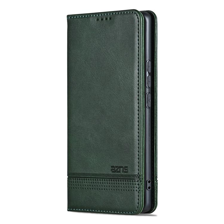 For Redmi K80 AZNS Magnetic Calf Texture Flip Leather Phone Case