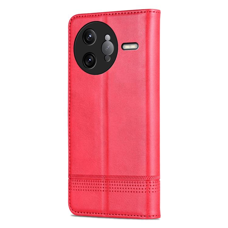 For Redmi K80 Pro AZNS Magnetic Calf Texture Flip Leather Phone Case