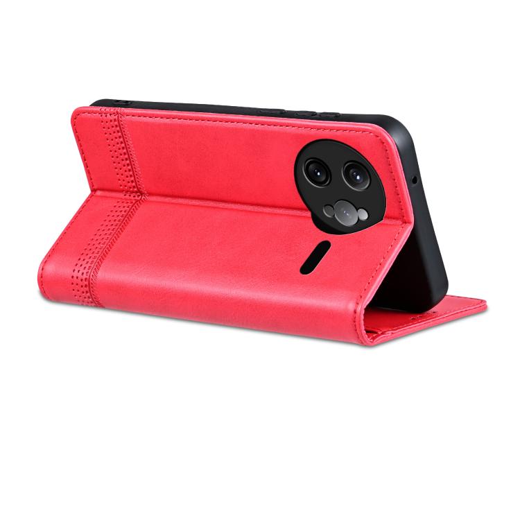 For Redmi K80 Pro AZNS Magnetic Calf Texture Flip Leather Phone Case