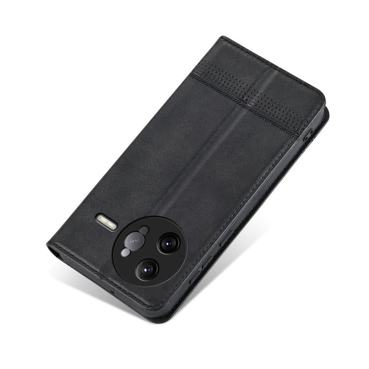 For Redmi K80 Pro AZNS Magnetic Calf Texture Flip Leather Phone Case