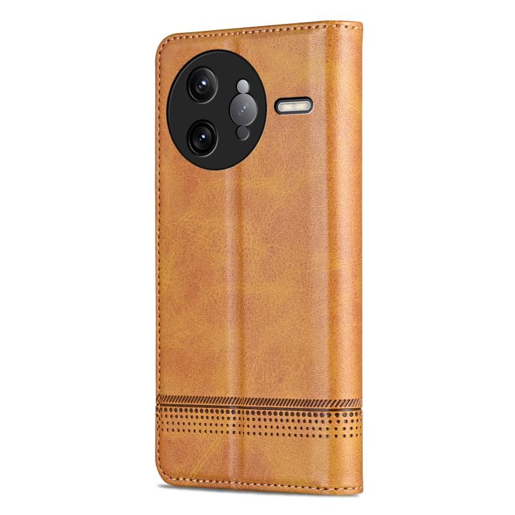 For Redmi K80 Pro AZNS Magnetic Calf Texture Flip Leather Phone Case