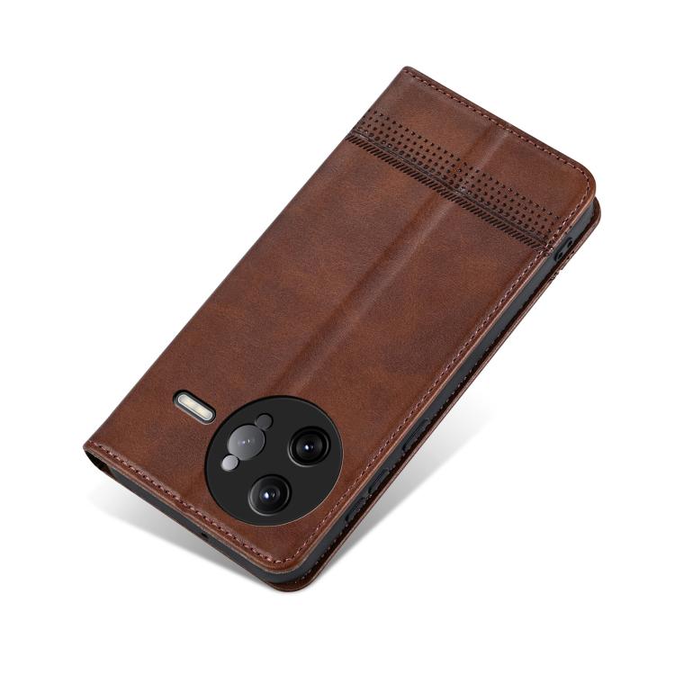 For Redmi K80 Pro AZNS Magnetic Calf Texture Flip Leather Phone Case
