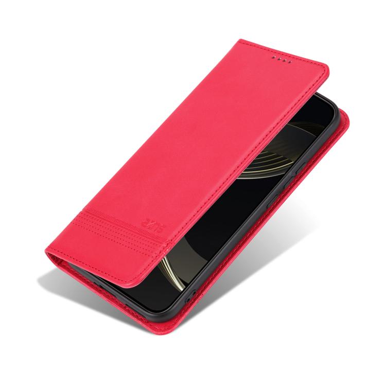 For Redmi Note 14S 4G AZNS Magnetic Calf Texture Flip Leather Phone Case