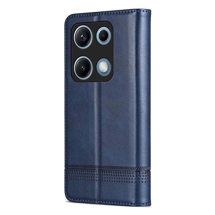 For Redmi Note 14S 4G AZNS Magnetic Calf Texture Flip Leather Phone Case
