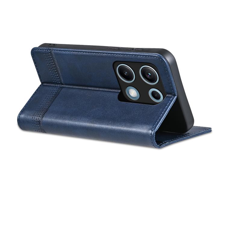 For Redmi Note 14S 4G AZNS Magnetic Calf Texture Flip Leather Phone Case