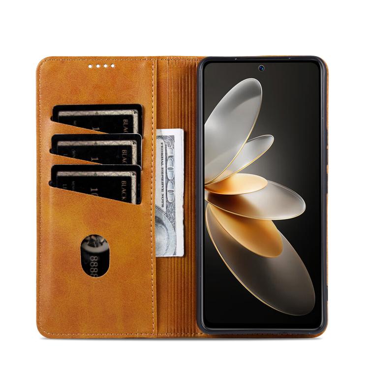 For Redmi Turbo 4 Pro AZNS Magnetic Calf Texture Flip Leather Phone Case