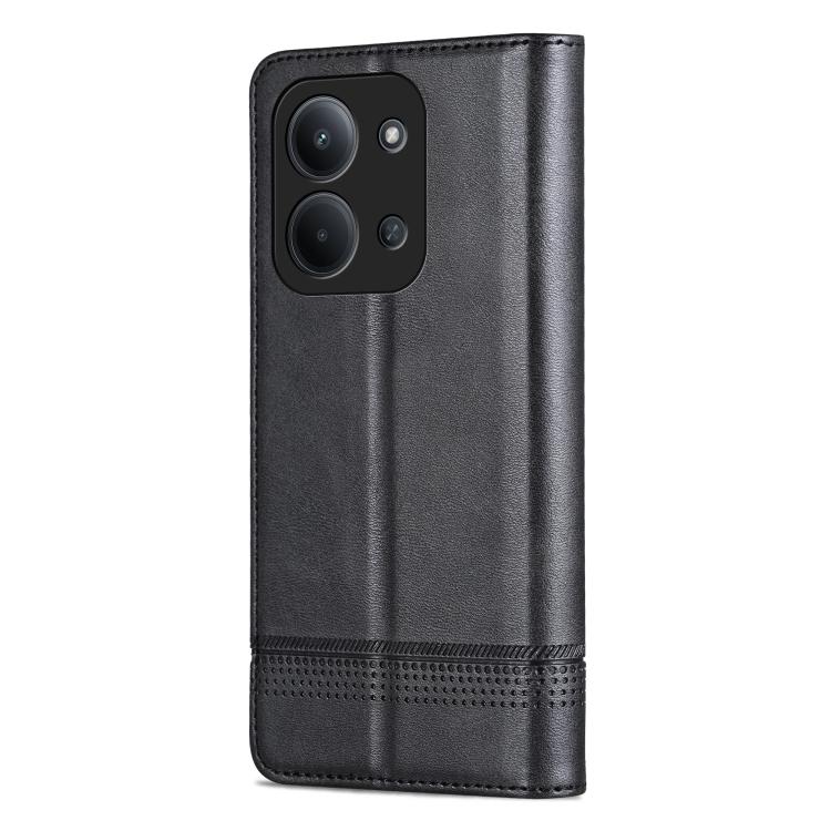 For Redmi 15C 5G/4G EU 173mm/Poco C85 5G AZNS Magnetic Calf Texture Flip Leather Phone Case