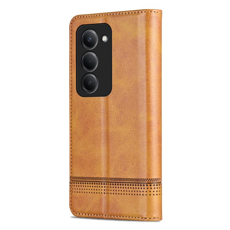 For Redmi 15 5G Global / 15 4G SEA 169.5mm AZNS Magnetic Calf Texture Flip Leather Phone Case