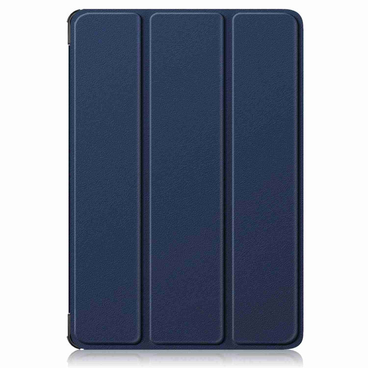For Huawei MatePad 11.5S Custer Texture 3-Fold Holder Smart Leather Tablet Case