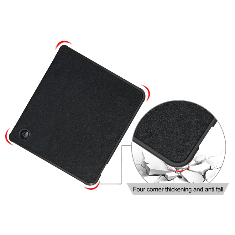 For Kobo Libra Colour 2024 Solid Color Deformation TPU Leather Smart Tablet Case