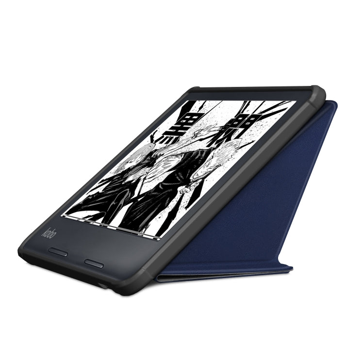 For Kobo Libra Colour 2024 Solid Color Deformation TPU Leather Smart Tablet Case