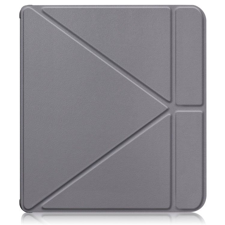 For Kobo Libra Colour 2024 Solid Color Deformation TPU Leather Smart Tablet Case