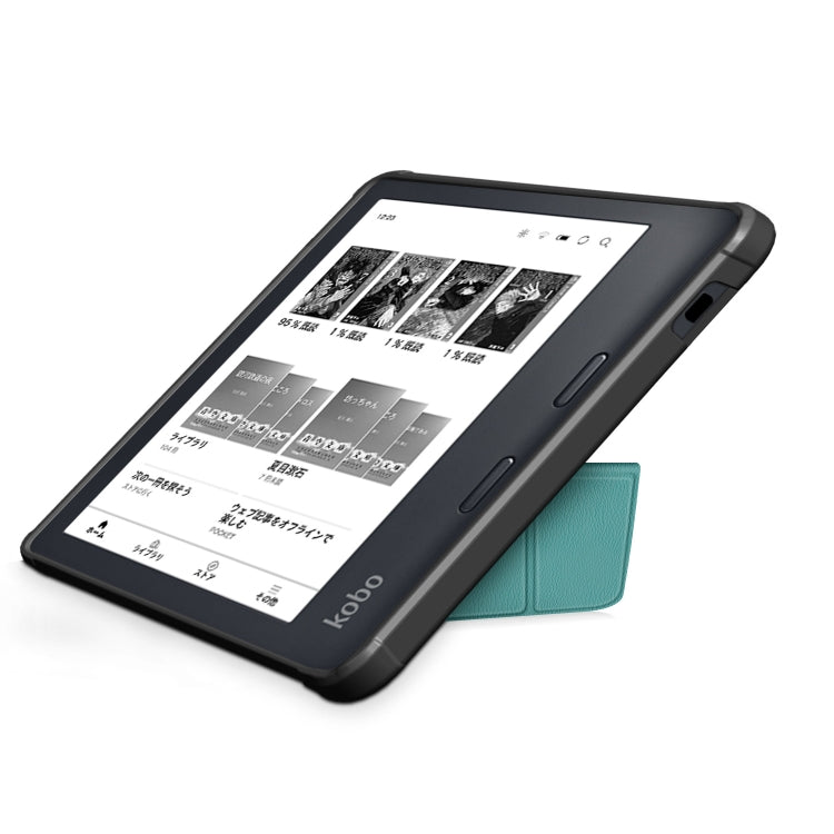 For Kobo Libra Colour 2024 Solid Color Deformation TPU Leather Smart Tablet Case