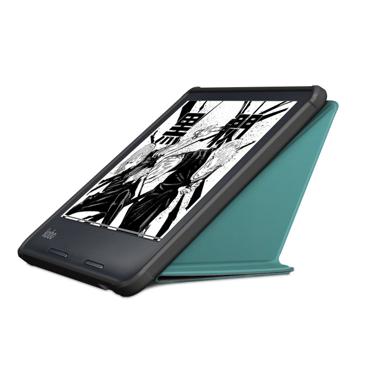 For Kobo Libra Colour 2024 Solid Color Deformation TPU Leather Smart Tablet Case