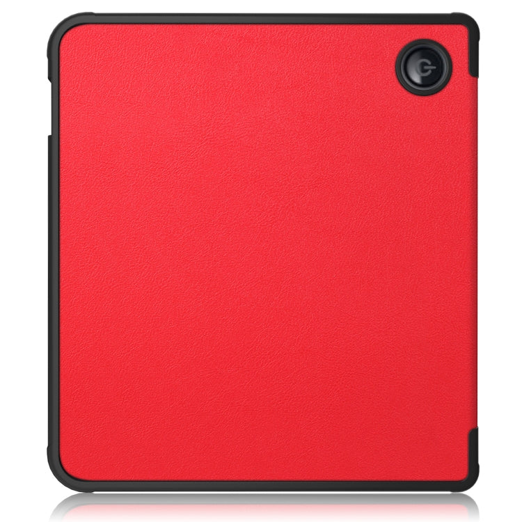 For Kobo Libra Colour 2024 Solid Color Deformation TPU Leather Smart Tablet Case