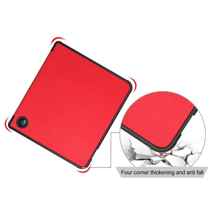 For Kobo Libra Colour 2024 Solid Color Deformation TPU Leather Smart Tablet Case