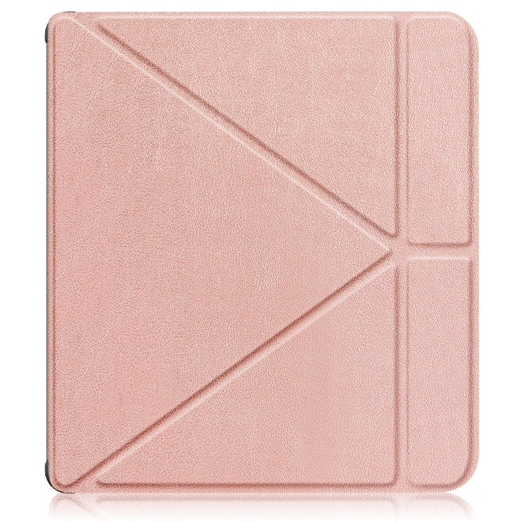 For Kobo Libra Colour 2024 Solid Color Deformation TPU Leather Smart Tablet Case