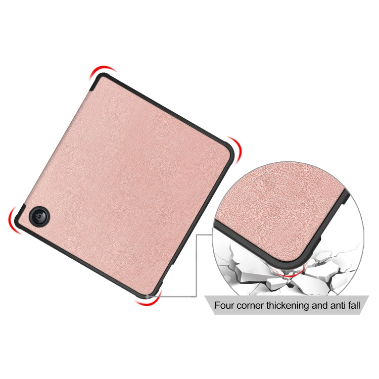 For Kobo Libra Colour 2024 Solid Color Deformation TPU Leather Smart Tablet Case