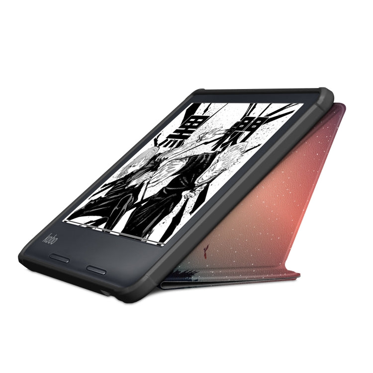 For Kobo Libra Colour 2024 Solid Color Deformation TPU Leather Smart Tablet Case