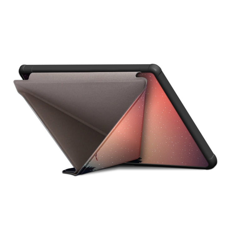 For Kobo Libra Colour 2024 Solid Color Deformation TPU Leather Smart Tablet Case