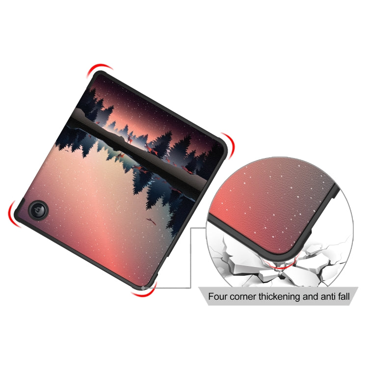 For Kobo Libra Colour 2024 Solid Color Deformation TPU Leather Smart Tablet Case