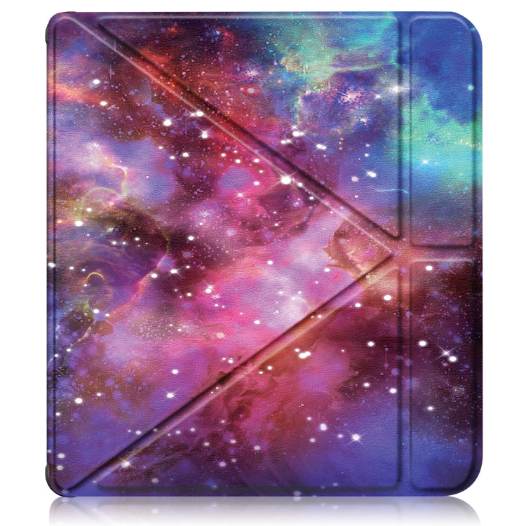 For Kobo Libra Colour 2024 Solid Color Deformation TPU Leather Smart Tablet Case