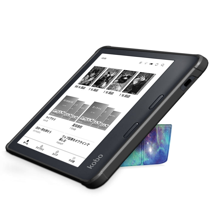 For Kobo Libra Colour 2024 Solid Color Deformation TPU Leather Smart Tablet Case